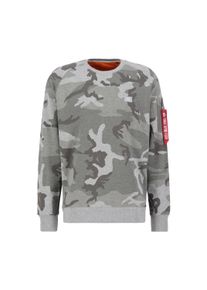 Herren Sweater "Alpha Industries Men - Sweatshirts X-Fit Sweat Camo", grau, Gr. S, Alpha Industries, Obermaterial: 80% Baumwolle, 20% Polyester,