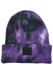 Urban Classics Damen Beanie "Urban Classics Unisex Tie Dye Beanie Kids", lila, Gr. S, Baumwolle, Mützen