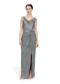 Vera Mont Damen Abendkleid "Vera Mont Abendkleid im Glitzer-Look", grün, elegant, Gr. 42, Jersey, Obermaterial: 100% Polyester. Futter: 100%