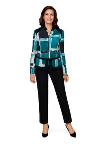 Damen Blusenjacke "HERMANN LANGE Collection Jerseyjacke Maike", schwarz, Gr. 40, HERMANN LANGE Collection, 92% Polyester, 8% Elasthan, Jacken