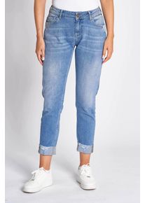 Zhrill Damen Regular-fit-Jeans "NOVA", blau, casual, Gr. 31, Denim/Jeans, Obermaterial: 92% Baumwolle, 6% Polyester, 2% Elasthan, Jeans, im