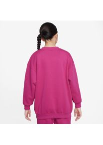 Nike Sportswear Kinder Sweatshirt "CLUB FLEECE BIG KIDS' (GIRLS') OVERSIZED SWEATSHIRT", rot, sportlich, Gr. XL, Obermaterial: 80% Baumwolle, 20%