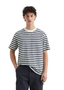 Marc O'Polo Herren T-Shirt, blau, casual, Gr. XL, MARC O'POLO DENIM, geringelt, Jersey, Obermaterial: 100% Baumwolle, Shirts