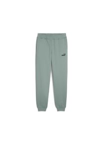 Puma Herren Trainingshose "ESS NO. 1 LOGO SWEATPANTS FL CL (S)", grün, sportlich, Gr. S, unifarben, Fleece, Obermaterial: 66% Baumwolle, 34%