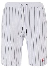 Rocawear Herren Stoffhose "Rocawear Herren Rocawear Coles Shorts", weiß, Gr. M, gestreift, 80% Baumwolle, 20% Polyester, Hosen