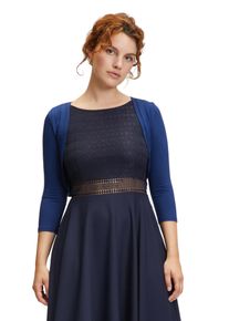 Vera Mont Damen Bolerojacke "Vera Mont Bolero-Jacke figurbetont", blau, festlich, Gr. 34, Jersey, Obermaterial: 95% Viskose, 5% Elasthan., Jacken