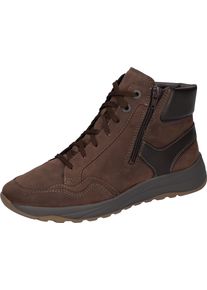 Waldläufer WALDLÄUFER Herren Winterboots "K-JOHN", Gr. 7, braun, Nubukleder, Nappaleder, unifarben, sportlich, Schuhe, Schnürboots, Stiefelette,Bequemschuh in