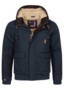 Herren Winterjacke "ASRigio", blau, Gr. L, Alessandro Salvarini, Obermaterial: 100% Baumwolle; Innenmaterial: 100% Polyester, Jacken, mit warmem