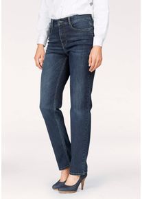MAC Damen Bequeme Jeans "Stella", blau, feminin, Gr. 48, Abriebeffekte, Denim/Jeans, Obermaterial: 97% Baumwolle, 3% Elasthan, Jeans, Gerader