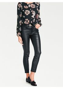 Heine Damen Röhrenhose, schwarz, Gr. 21, unifarben, 76% Viskose, 21% Polyamid, 3% Elasthan, Miedereinsatz:15% Elasthan, 85% Polyamid, Hosen