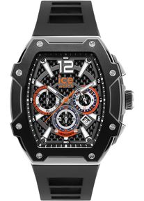 Ice Watch ICE-WATCH Herren Chronograph "ICE boliday - Steel - Large - CH", schwarz, Armbanduhren, Armbanduhr, Quarzuhr, Herrenuhr, Silikonarmband, Stoppfunktion
