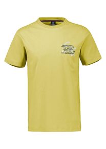 Lerros Herren T-Shirt "Lerros T-Shirt mit Brustprint in Großen Größen", gelb, Gr. 4XL, 100% Baumwolle, Shirts