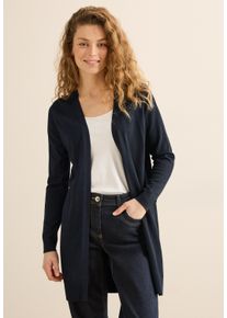 Cecil Damen Cardigan, blau, casual, Gr. XS, unifarben, Web, 60% Baumwolle, 40% Viskose, Strickjacken, im soften Baumwoll-Mix