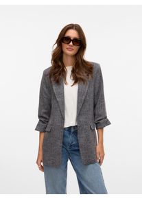 Véro Moda VERO MODA Damen Longblazer "VMFRIDA LS REGULAR BLAZER NOOS", schwarz, modisch, Gr. 38, unifarben, Obermaterial: 63% Polyester, 36% Viskose, 1%