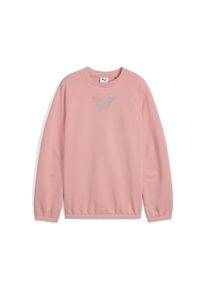 Puma Kinder Sweatshirt "VIBE Crewneck Mädchen", pink, Gr. 128, Obermaterial: 32% Polyester, 68% Baumwolle; Rippe: 3% Elasthan, 97% Baumwolle,