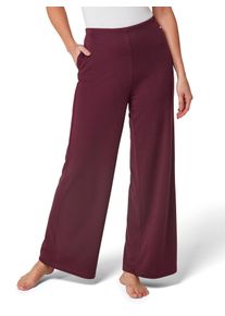 feel good Damen Dehnbund-Hose, Gr. 18, rot, 70% Polyester, 30% Viskose, unifarben, Hosen