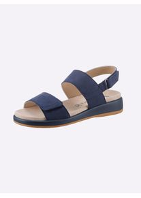 Caprice Damen Sandale, Gr. 41, blau, Nubukleder, sportlich, Schuhe