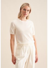 Seidensticker Damen Strickpullover "Schwarze Rose", beige, Gr. XL, 90% Wolle 10% Seide, Pullover, Kurzarm Rundhals