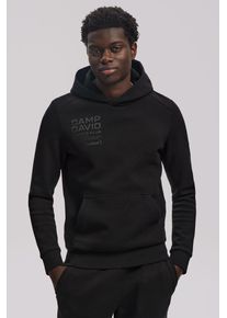 CAMP DAVID Herren Kapuzensweatshirt, schwarz, casual, Gr. S, bedruckt, Material: 70% Baumwolle, 30% Polyester, Sweatshirts, mit Kängurutasche