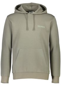 LINDBERGH Herren Hoodie, grün, casual, Gr. XL, bedruckt, Sweatware, Obermaterial: 76% Baumwolle, 17% Polyester, 7% Elasthan, Sweatshirts, Mit