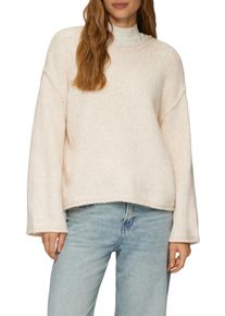 s.Oliver Damen Strickpullover, weiß, casual, Gr. 42, meliert, Strick, Obermaterial: 76% Polyester, 16% Polyamid, 8% Wolle, Pullover, mit weiten Ärmeln