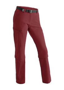 Maier Sports Damen Funktionshose "Arolla", rot, Gr. 46, 90% Polyamid, 10% Elasthan, Hosen, Damen Wanderhose, zipp-off Outdoor-Hose, 3 Taschen,