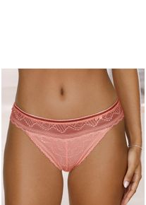 Lascana Damen String "Tiziana", Gr. 36, orange, Microtouch, Obermaterial: 84% Polyamid, 16% Elasthan, Unterhosen, mit anteilig recycelter Spitze