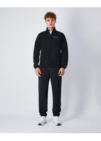 Champion Herren Trainingsanzug, schwarz, sportlich, Gr. S, Obermaterial: 100% Polyester, Sportanzüge