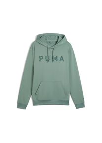 Puma Herren Kapuzensweatshirt "M CLOUDSPUN BRANDED HOODIE", grün, sportlich, Gr. XL, Jersey, Obermaterial: 85% Polyester, 15% Elasthan, Sweatshirts