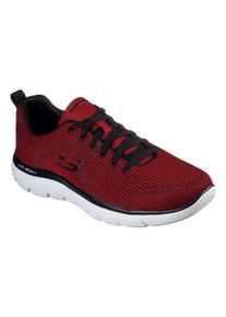 Skechers Herren Sneaker "SUMMITS", Gr. 40, rot, Textil, sportlich, Schuhe, mit gepolstertem Schaftrand, Freizeitschuh, Halbschuh, Schnürschuh