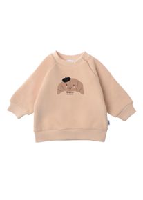 Liliput Herren Sweatshirt "Croissant", beige, Gr. 74, bedruckt, 80% Baumwolle, 20% Polyester, Sweatshirts, mit Rundhalsausschnitt