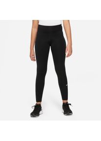 Nike Kinder Trainingstights "DRI-FIT ONE BIG KIDS' (GIRLS') LEGGINGS", schwarz-weiß, sportlich, Gr. XL, Obermaterial: 83% Polyester, 17% Elasthan,