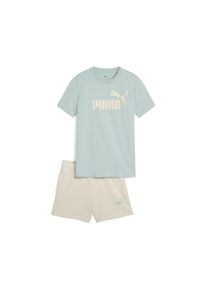 Puma Kinder Jogginganzug "Essentials No.1 Logo T-Shirt und Shorts Set Mädchen"modern mint grün, Gr. 164, Obermaterial: 100% Baumwolle; Rippe: 29%