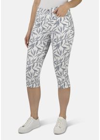 STOOKER WOMEN Damen 7/8-Jeans "Print Capri Skinny Fit", blau, casual, Gr. 44, Denim/Jeans, 68% Baumwolle, 28% Polyester, 4% Elasthan, Jeans, Skinny