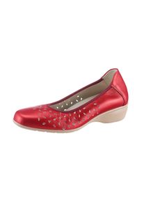 CLASSIC Damen Ballerina, Gr. 40, rot, Glattleder, modisch, Schuhe