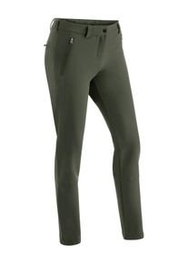 Maier Sports Damen Funktionshose "Helga slim", grün, Gr. 22, 90% Polyester, 10% Elasthan, Hosen, warme Damen Outdoorhose, robuste Wanderhose, Slim Fit