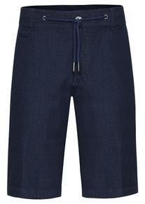 Bugatti Herren Bermudas, blau, casual, Gr. 50, 55% Baumwolle, 44% Leinen, 1% Elasthan, Hosen, mit Kordelzug