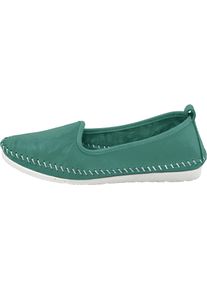Andrea Conti Damen Slipper, Gr. 42, blau, Glattleder, Leder, modisch, Schuhe