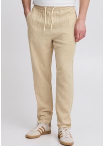 Blend Herren Jogginghose "BHMORGAN Pants", beige, modisch, Gr. L, unifarben, Web, Obermaterial: 55% Leinen, 45% Baumwolle, Hosen