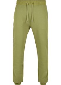 Urban Classics Herren Jogginghose "Urban Classics Herren Organic Basic Sweatpants", grün, Gr. S, unifarben, 100% Baumwolle, Hosen