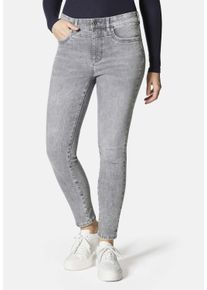 STOOKER WOMEN Damen 5-Pocket-Jeans "Rio Fexxi Move Strass Skinny Fit", grau, casual, Gr. 44, Denim/Jeans, 83% Baumwolle, 16% recycled Polyester, 1%