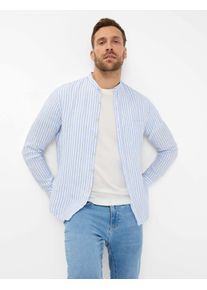 Brax Herren Leinenhemd "Style Herrenhemd", blau, Gr. XXL, 100% Leinen, Hemden