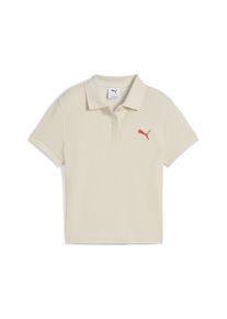 Puma Damen Poloshirt "PREMIUM ESS Polo Damen", weiß, Gr. XL, clean, Obermaterial: 35% Baumwolle, 65% Polyester; Ärmelbund: 4% Elasthan, 62%