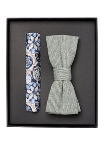 Venti Herren Fliege "Venti Accessoires gemustert", grün, 65% Polyester, 31% Viskose, 4% Elasthan, Fliegen