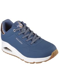 Skechers Damen Slip-On Sneaker "UNO SHIMMER AWAY", Gr. 37, blau, Lederimitat, kontrastfarbene Details, sportlich, Schuhe, Slipper, Freizeitschuh,