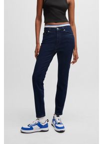 HUGO BLUE Damen Skinny-fit-Jeans "Malu", blau, Basic, Gr. 28, unifarben, Jeans, Obermaterial: 98% Baumwolle, 2% Elasthan, Jeans, Skinny Fit mit