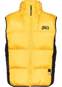 Southpole Herren Steppweste "Southpole Herren PM234-006-3 SP Bubble Vest 1.0", gelb, Gr. M, 100% Polyester, Westen