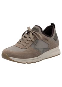 Rieker Herren Slip-On Sneaker, Gr. 43, beige, Veloursleder, Textil, sportlich, Schuhe, Schlupfschuh, Halbschuh, Freizeitsneaker mit Schnürelement