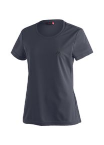 Maier Sports Damen Funktionsshirt "Waltraud", blau, Gr. 36, 100% Polyester, Shirts, Damen T-Shirt, schnelltrocknendes Freizeitshirt, Regular Fit