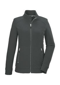 Killtec Damen Fleecejacke "KOS 100 WMN FLC JCKT", grün, sportlich, Gr. 42, Oberstoff: 100% Polyester, Jacken, Gestreifte Damen-Fleecejacke mit